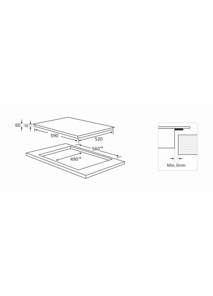 Варильна поверхня електрична HIV 569 SIZ BA INTERLINE (314932638)