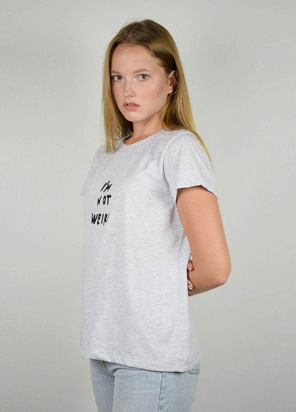 Сіра літня футболка жіноча сіра 101010 Power