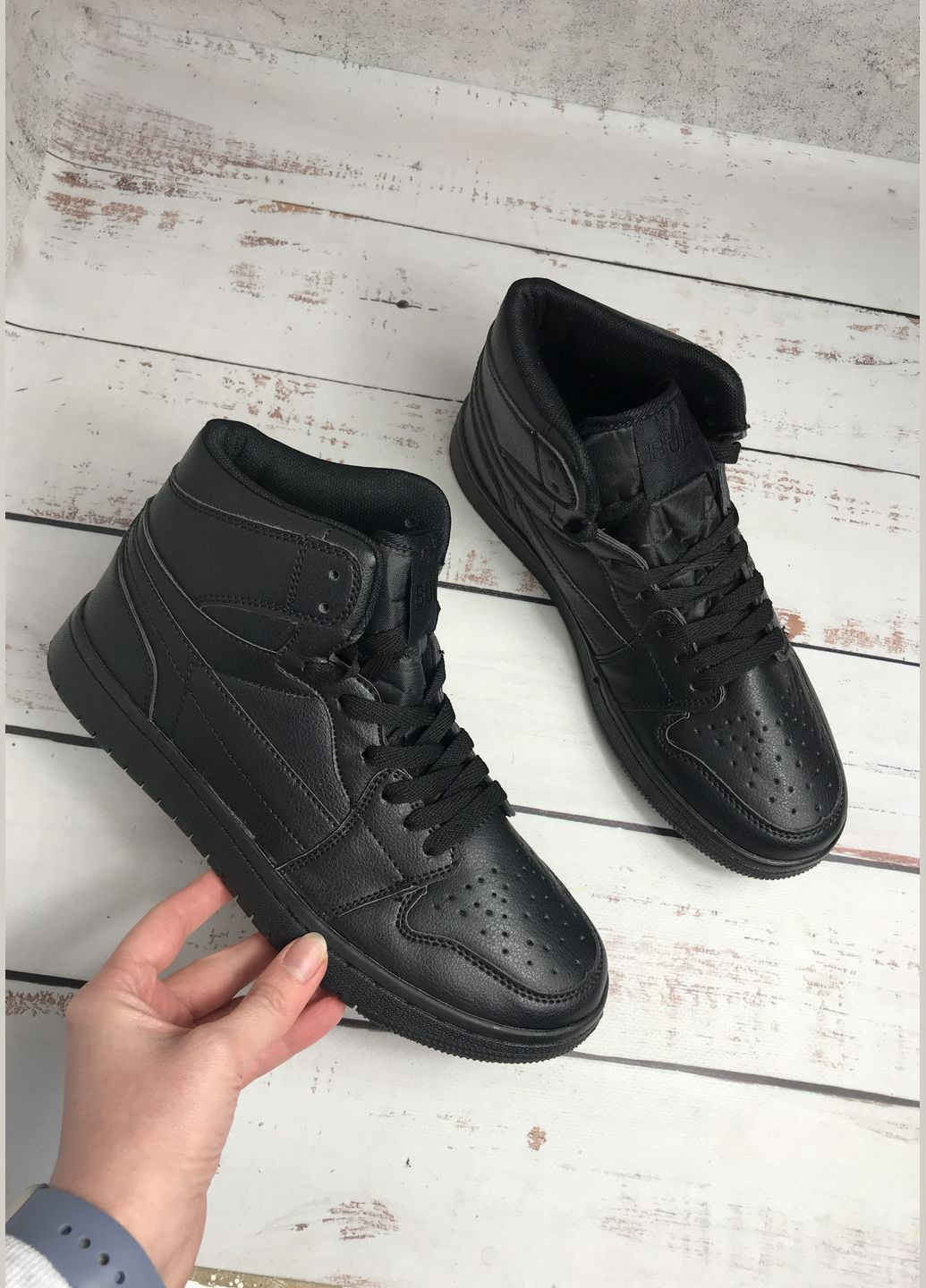 Черевики хайтопи демісезонні на хлопчика підлітка Чорний (1083) BULL (347236049)