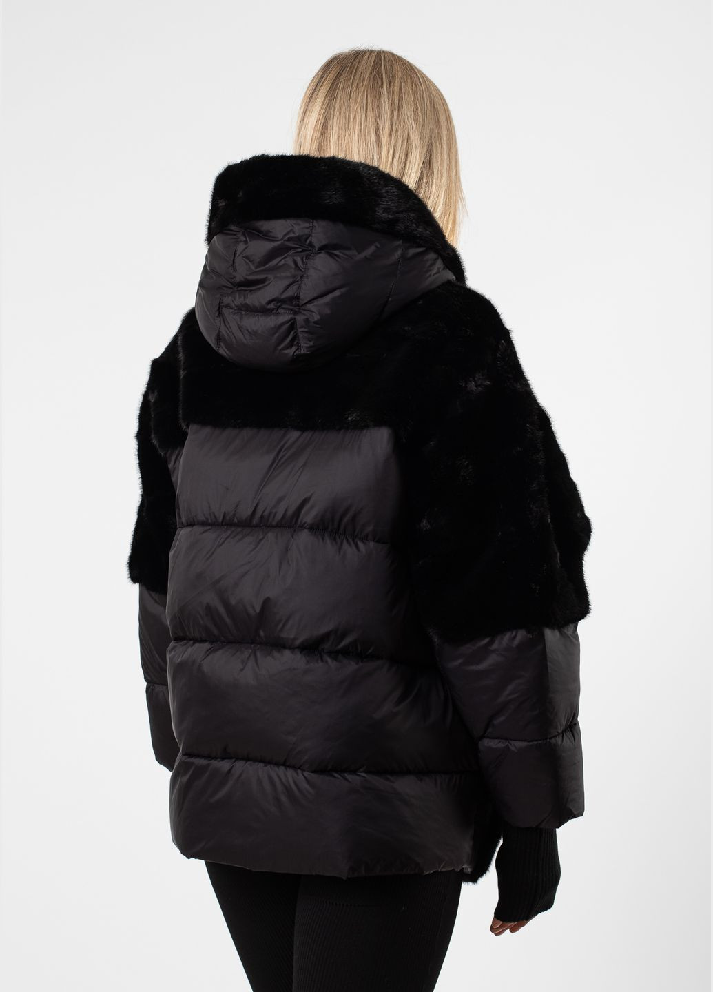 Черный зимний Пуховик MissLynx