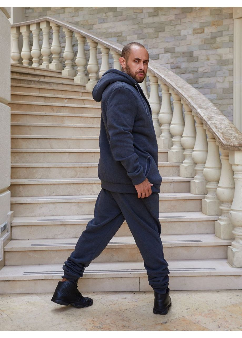 Мужской утепленный костюм из тринитки на флисе — ЗАМЕРЫ В ОПИСАНИИ Vione (370655203)