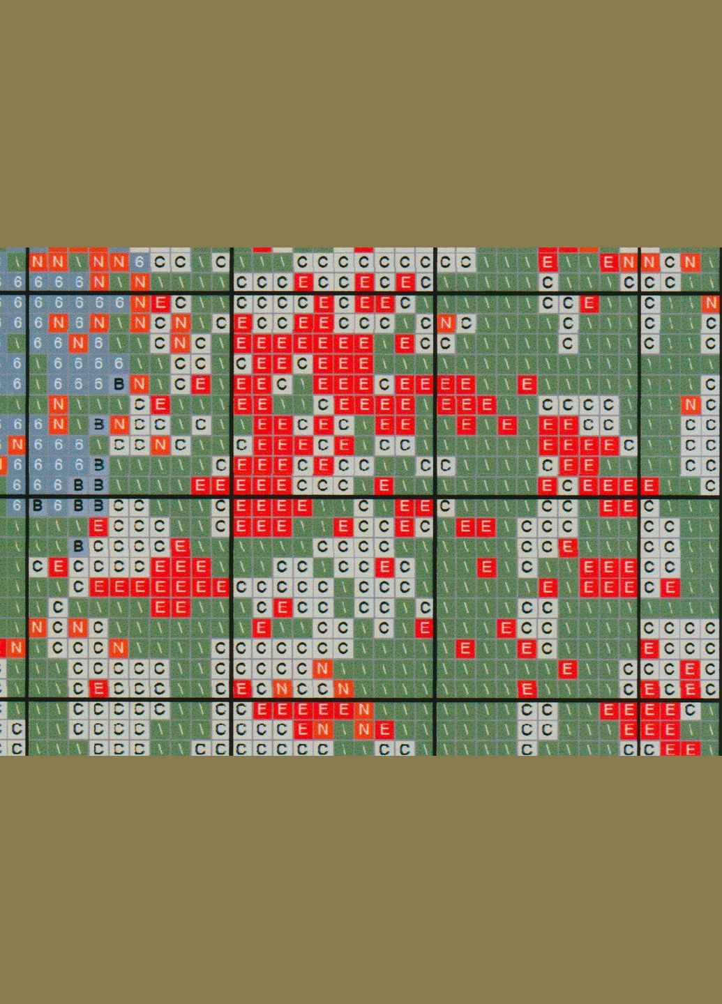 Набор для вышивания крестиком по нанесённой на канву схеме "The autumn leaves". AIDA 14CT printed, 117*60см Joy Sunday (313614386)