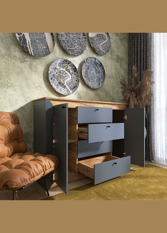 Комод в спальню Нордик1400 140х38х95 см (EVR-5532) Еверест (311684703)