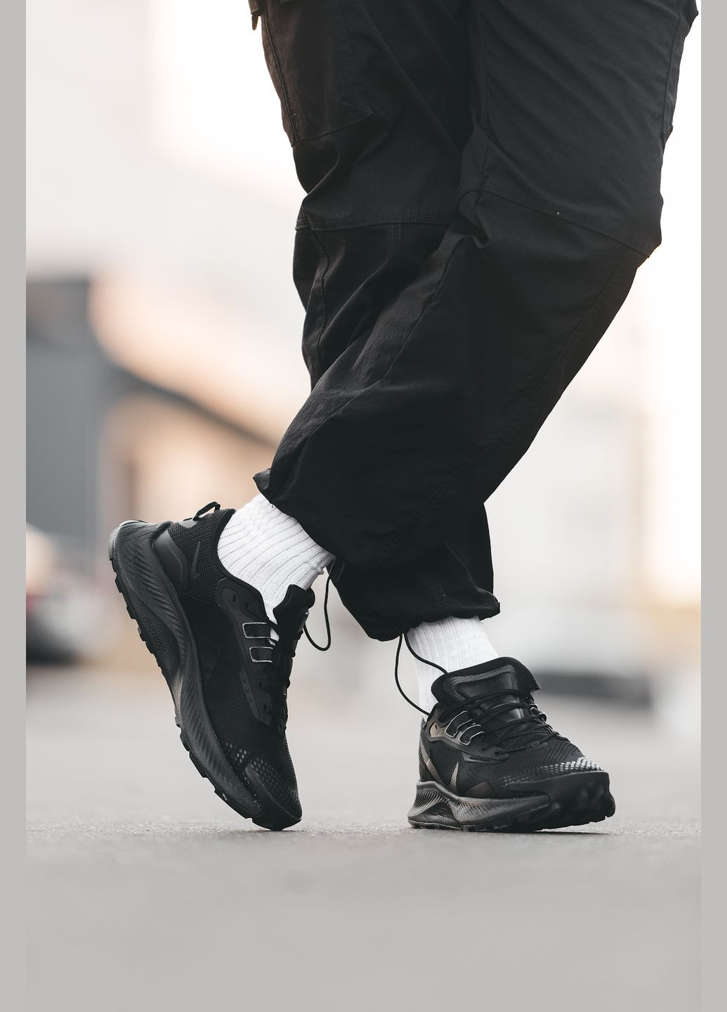 Черные демисезонные кроссовки мужские Nike Pegasus Trail 3