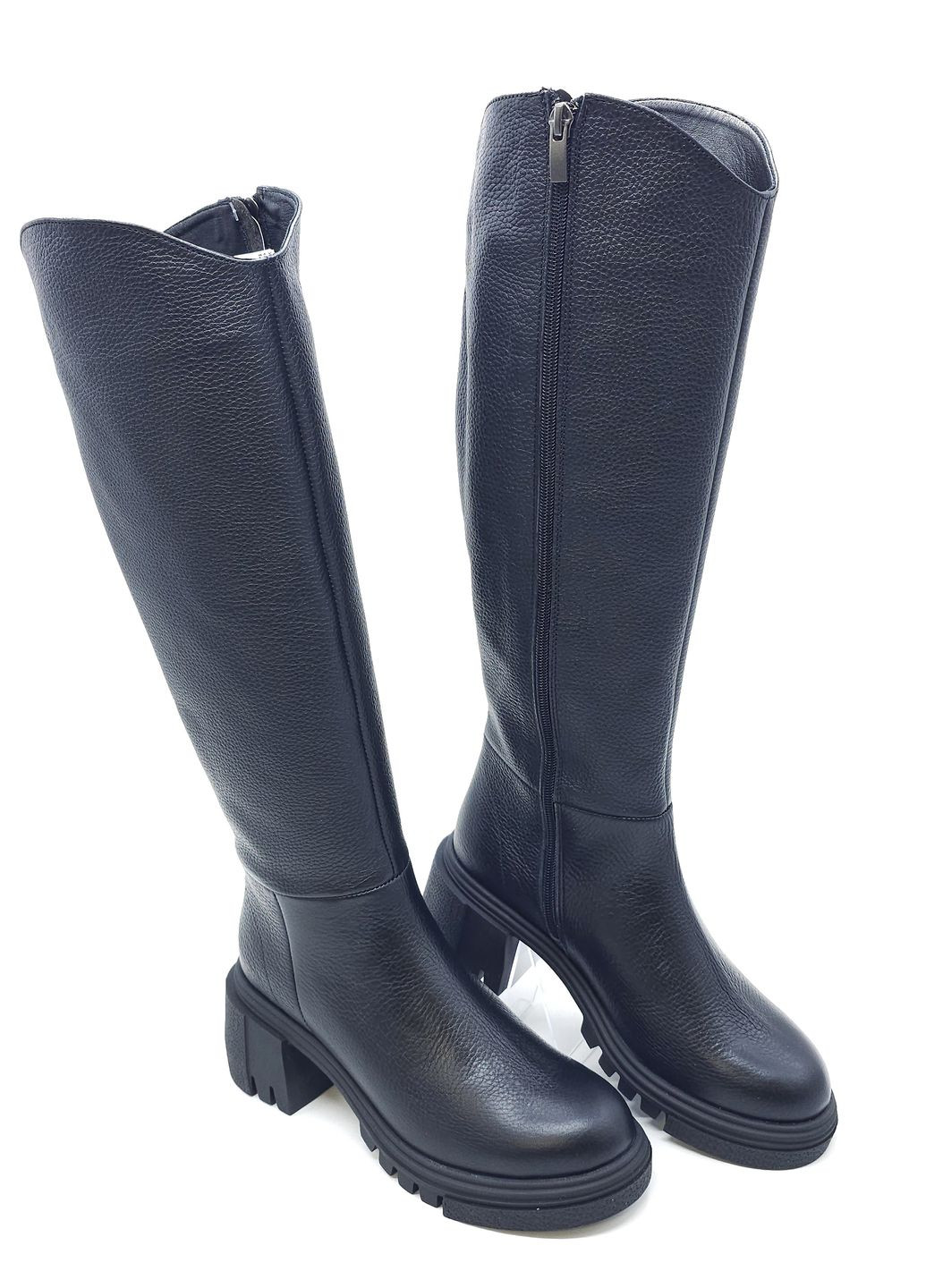 Жіночі чоботи єврозима чорні шкіряні MR-19-2 23 см (р) Morento (271828048)