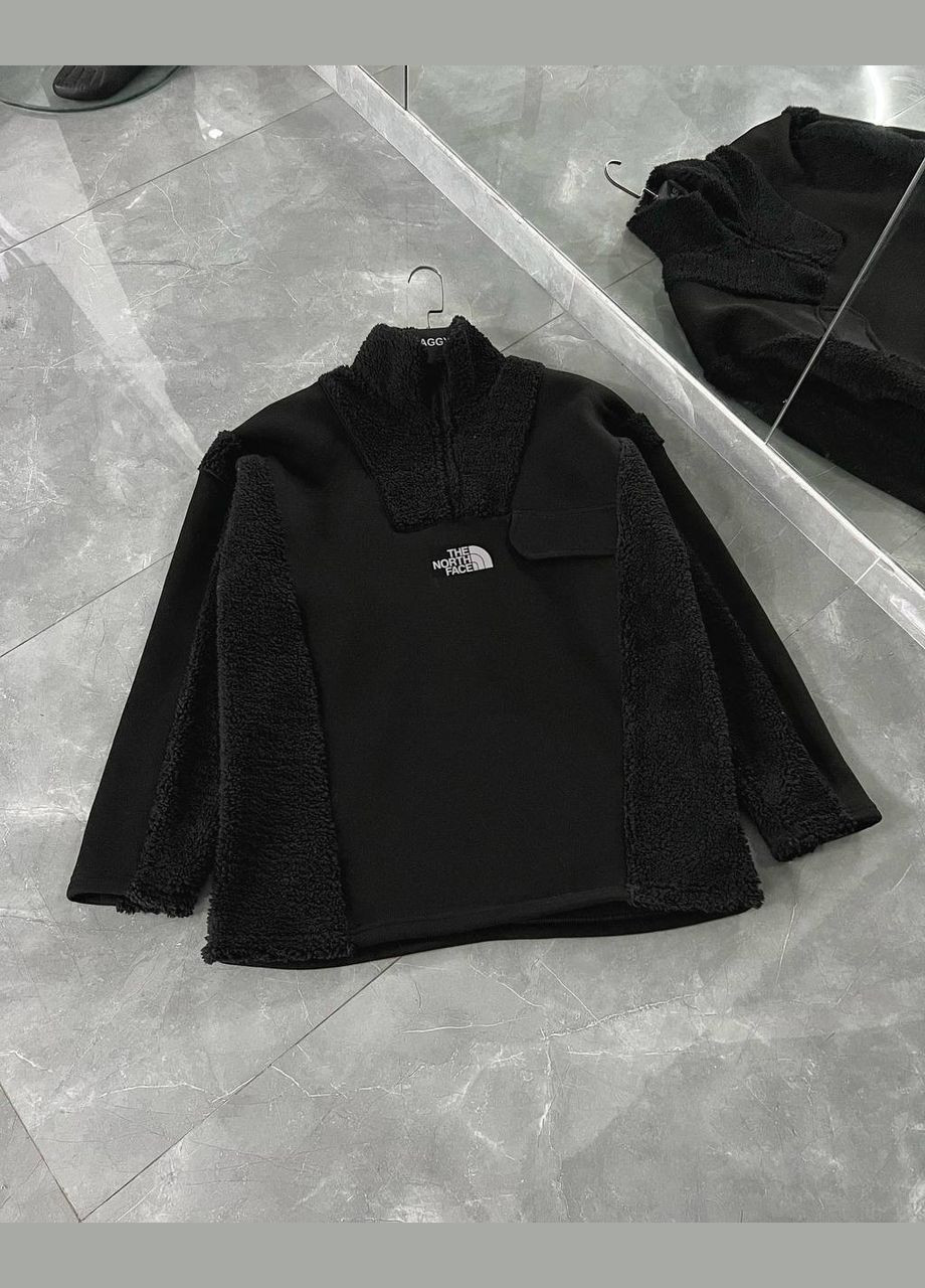 Стильна чоловіча кофта The North Face оверсайз чорна No Brand (316039084)