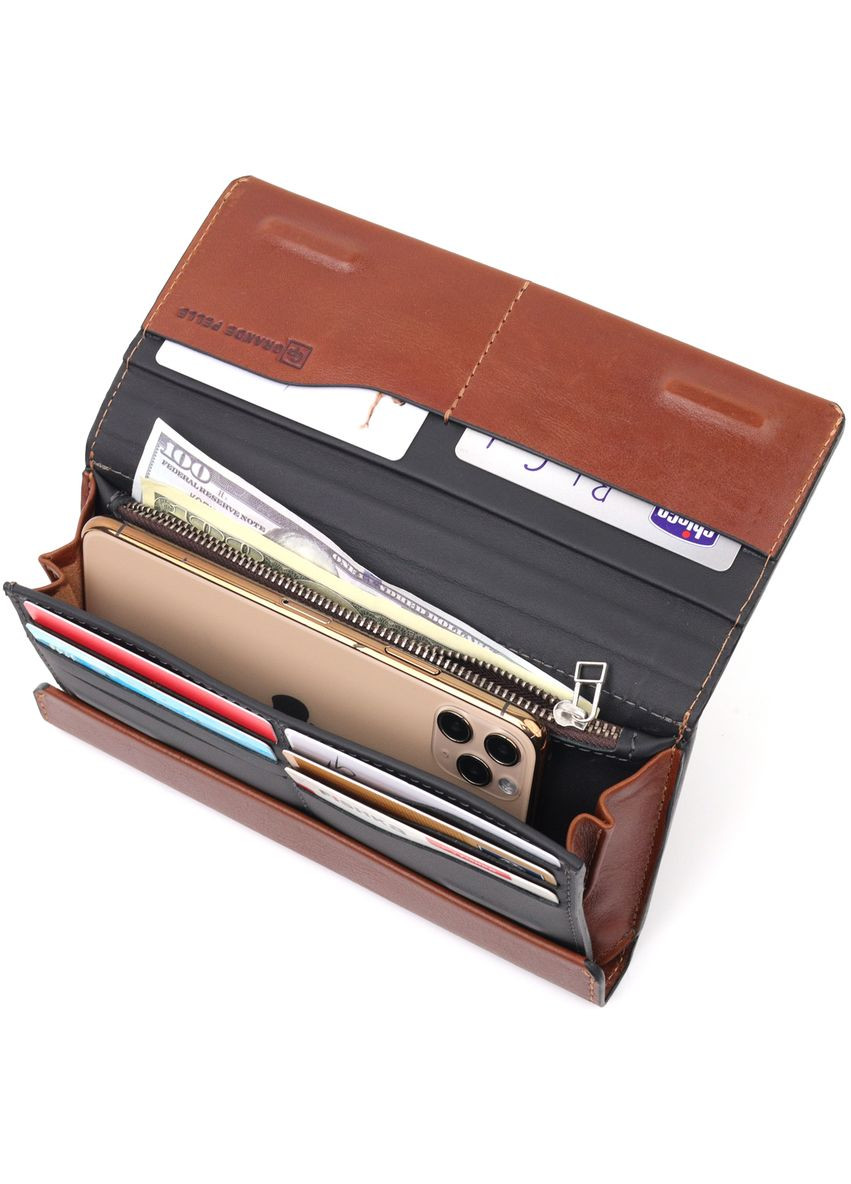 Сумка чоловіча шкіряна через плече барсетка з гладкої шкіри 11421 Коричневий Grande Pelle (302007749)