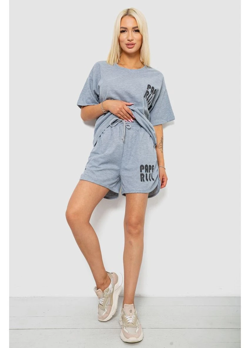 Жіночий костюм футболка та шорти трикотаж,, 221R6815 Ager (394657924)