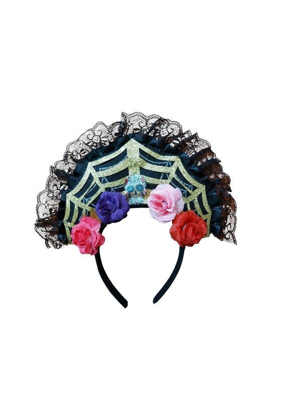 Обруч на Хелловін з блискітками one size різнобарвний Jannet Обруч (366089807)