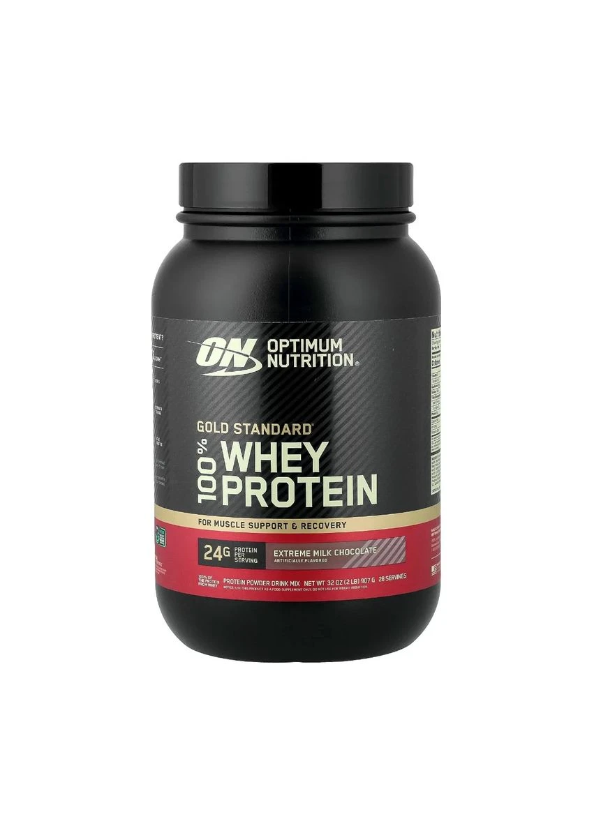 Сывороточный протеин 100% Whey Gold Standard, экстремальный молочный шоколад, 909 г Optimum Nutrition (397010135)