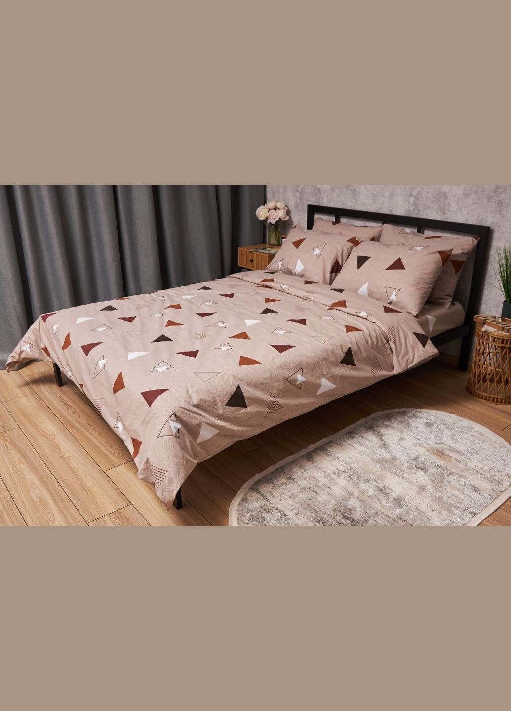 Комплект постельного белья Бязь Gold Люкс «» семейный 143х210х2 наволочки 2х50х70 (MS-820005556) Moon&Star Delta (296909741)