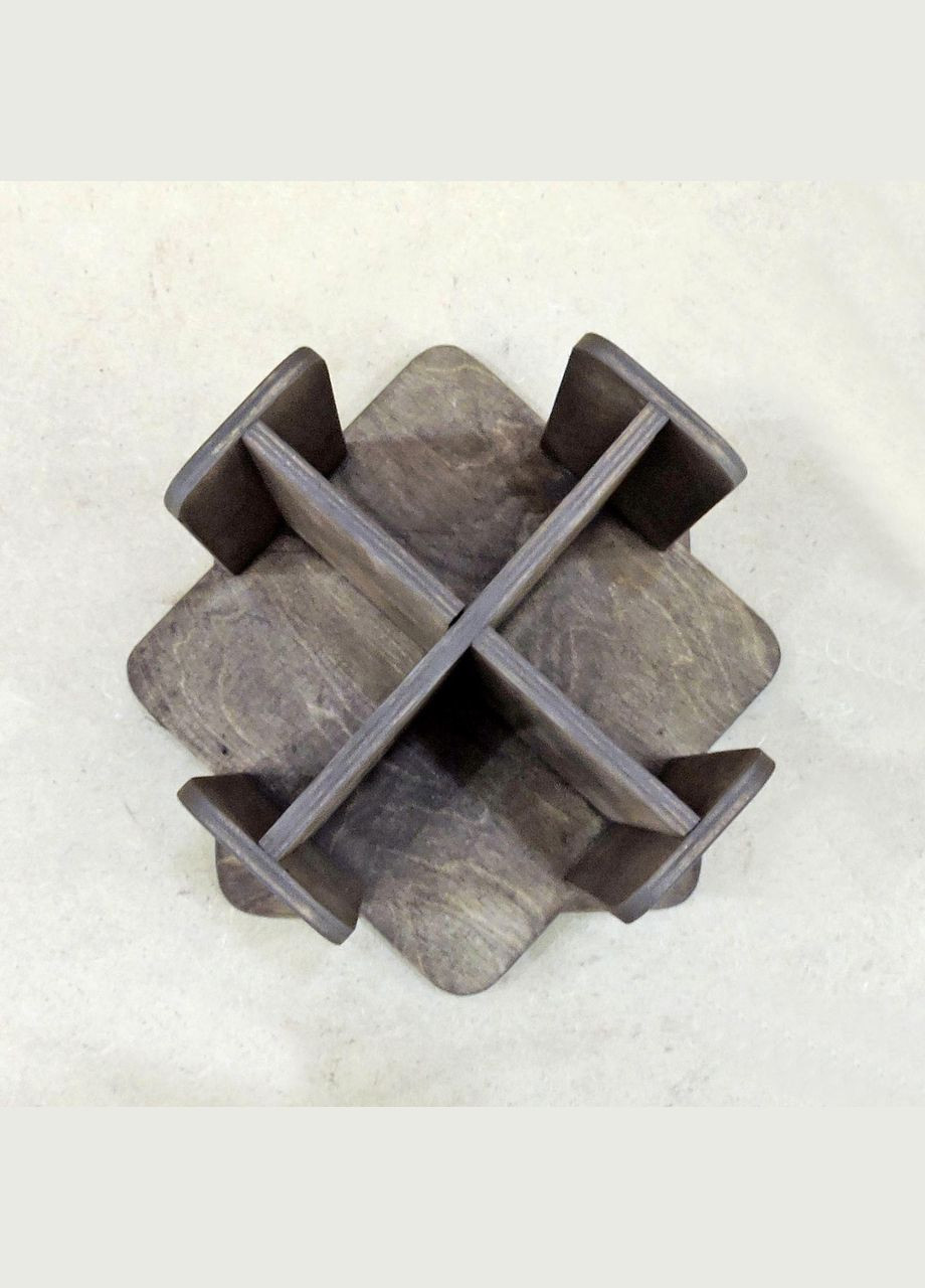 Органайзер одноразових стаканів з дерева Кліст 225 мокко (ЧАЙ-221010) No Brand (327847897)