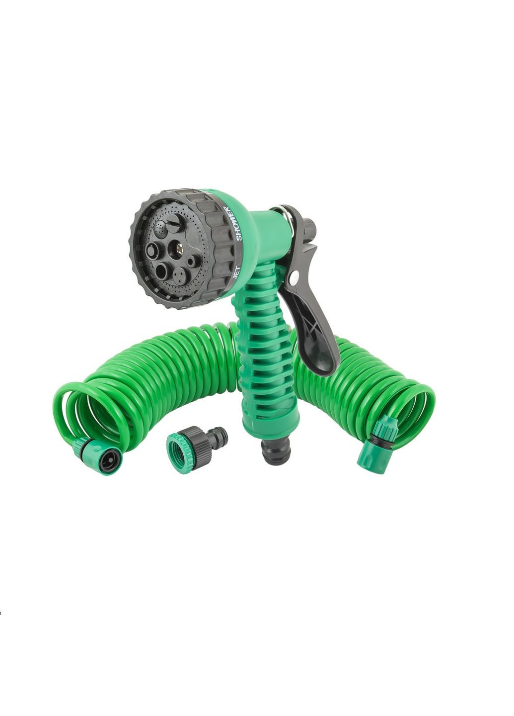 Набір для поливу 5 шт, пістолет 7 режимів, шланг 10 м, адаптер 1/2", ВР-3/4", ВР, Конектори 3/8" 2 шт (92-9342) Mastertool (340908642)