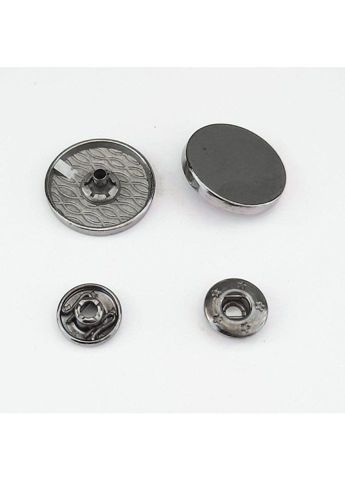 Кнопка Таблетка - 22мм Блек нікель 720шт. Нержавійка (108922) Plus-plus (352751706)