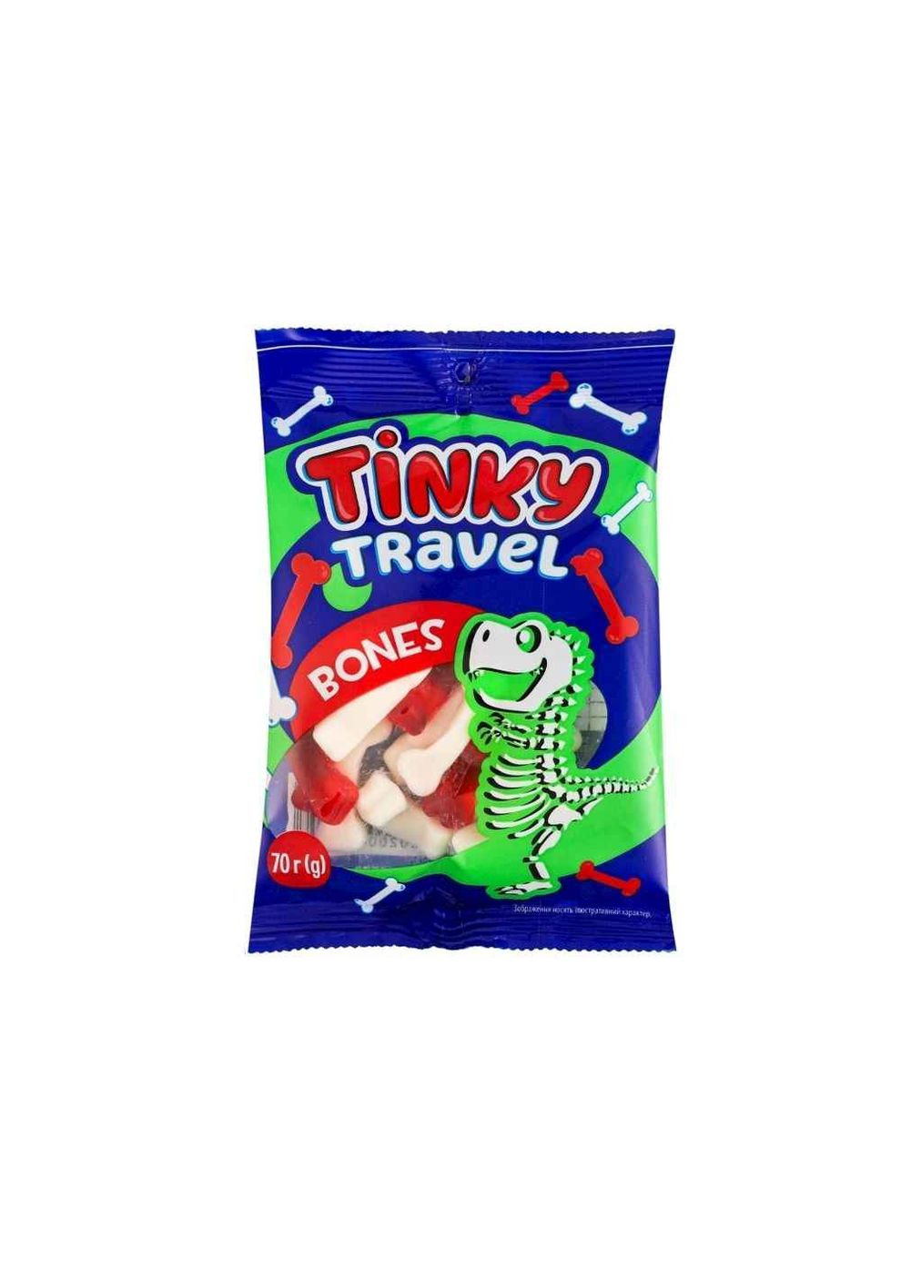 Конфета желейная 70г "BONES" Tinky Travel (362885051)