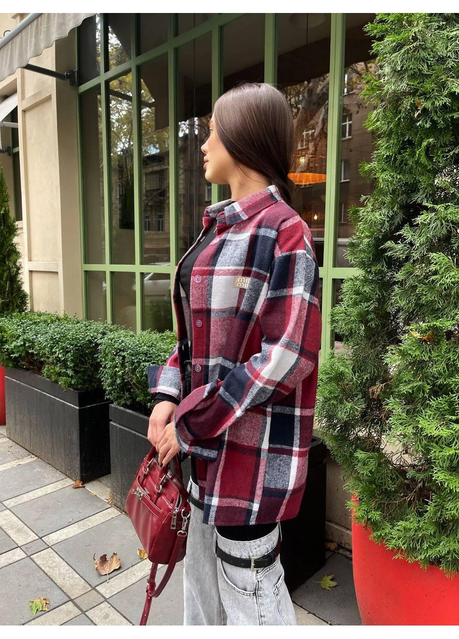 Жіноча сорочка в клітинку кашемір No Brand (368870550)