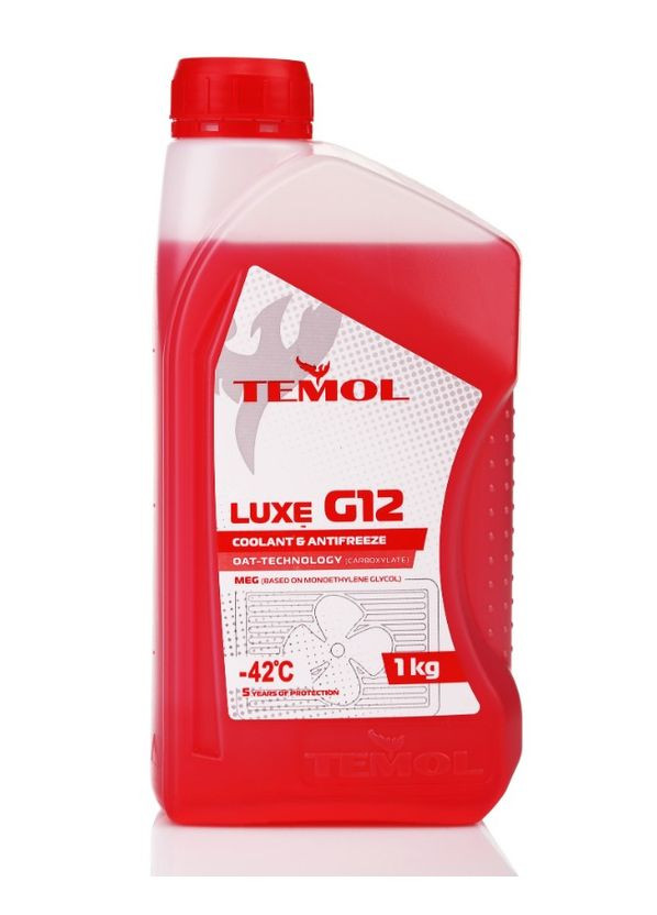 Охлаждающая жидкость LUXE G12 RED (1 л) антифриз красный (41090) TEMOL (294335738)