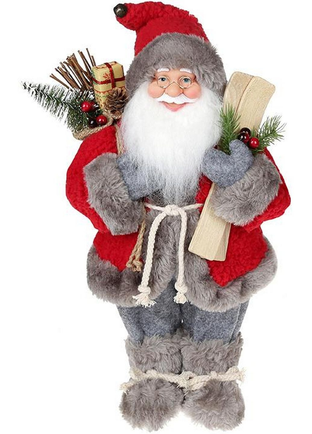 Фигура «Санта с лыжами» (мягкая игрушка) Bona (279322873)