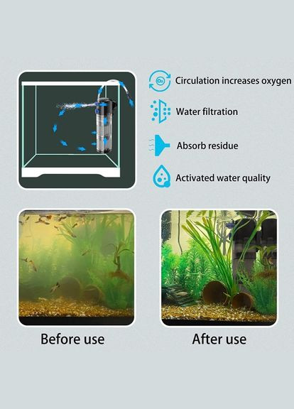 Внутрішній фільтр для акваріуму CF-900 12 Вт 900 л/год до 250 л Sunsun (284121573)