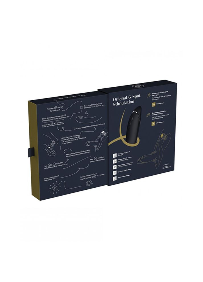 Вібратор для точки G c вакуумною стимуляцією OG Slate Womanizer (303894587)