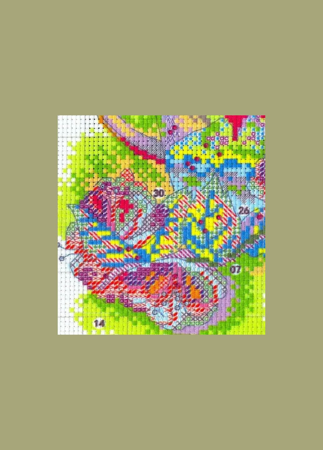 Набір для вишивання за нанесеною на канву схемою "Japanese teacup". AIDA 14CT printed, 28*21 см Joy Sunday (313614597)