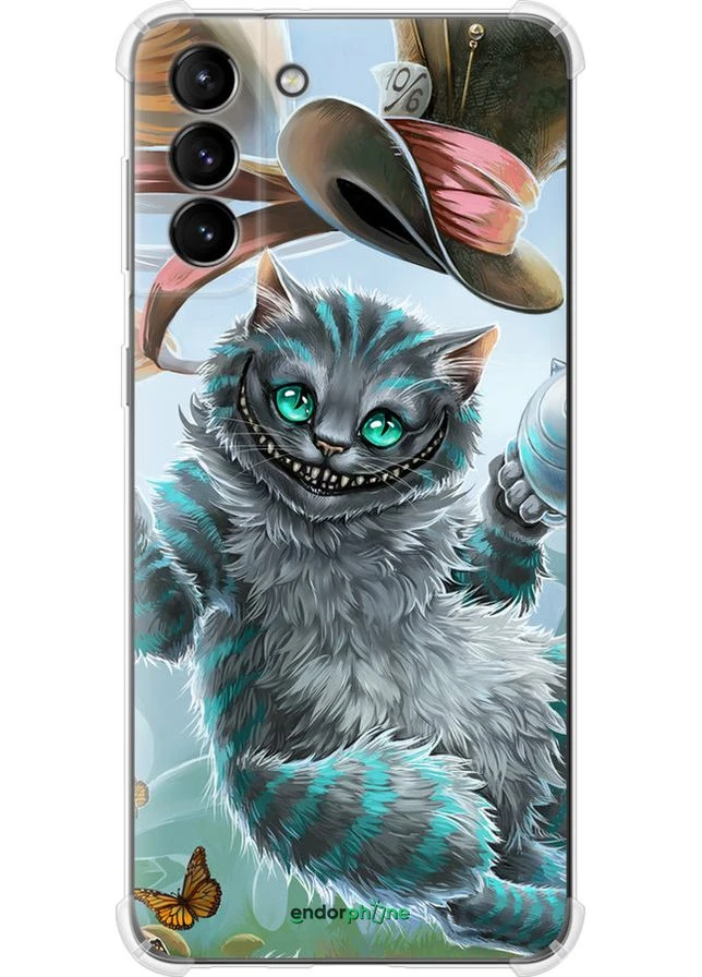 Чехол на Samsung Galaxy S21 Plus Чеширский кот 2 "3993sp-2115-70447" Endorphone (366381824)