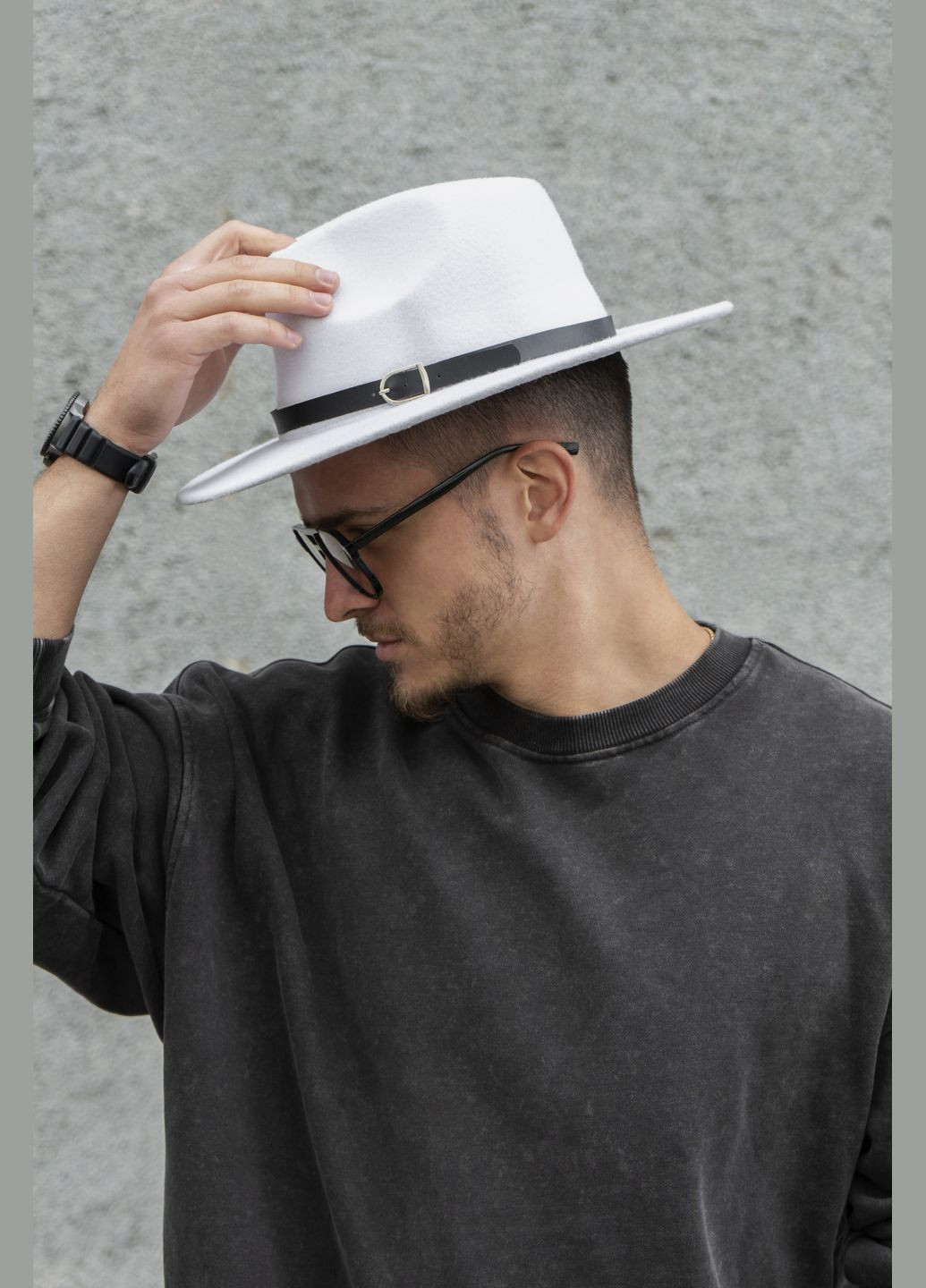 Чоловічий Капелюх Fedora З Ремінцем Without (338193588)