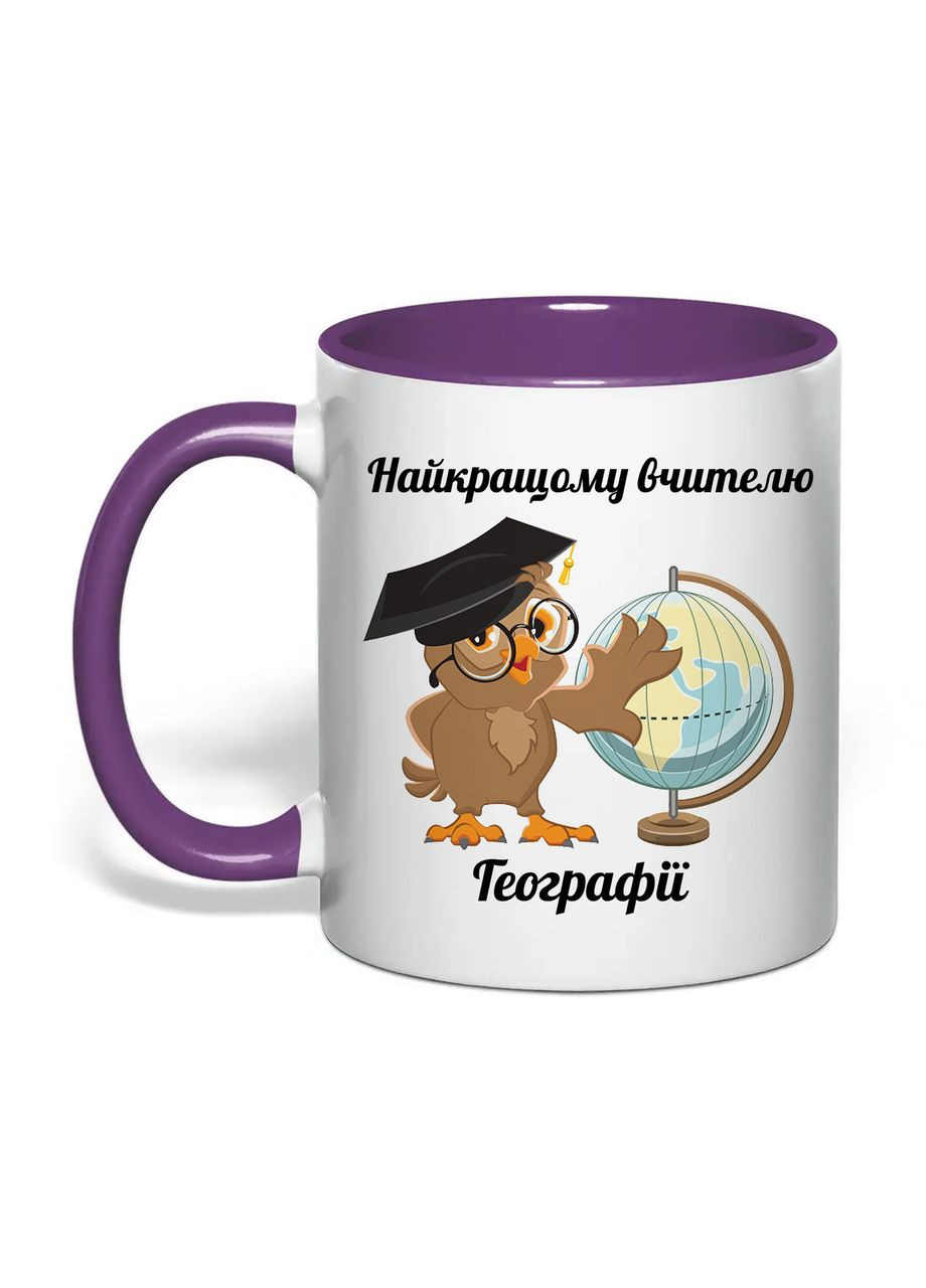 Чашка с печатью "Лучшему учителю географии" 330 мл ( ) (32000) No Brand (362506446)