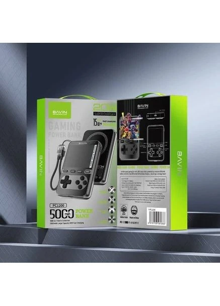 Powerbank PC1200S 5000 mAh GAMING 20W Черный (Y-PC1200S BK) Bavin (381334001)