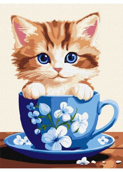 Картина по номерам - Озорной котенок ©art_selena_ru 30х40 см IDEYKA (362083150)