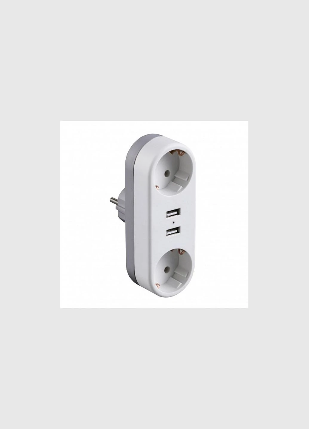 Мережевий трійник із заземленням 2місця 16A 2xUSB [4260642638375] EE-2/2USB-16A Euroelectric (337145223)