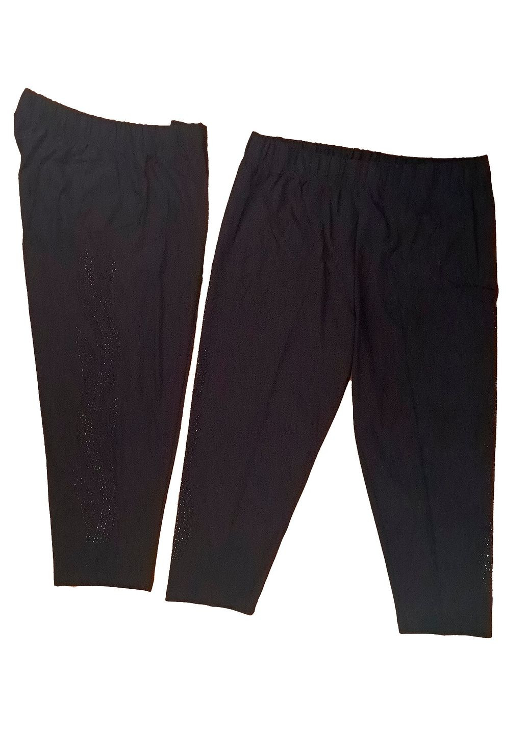 Капрі жіночі "JSK SABIN" чорні з камінчиками размер No Brand (365062686)