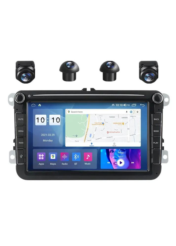 Штатная магнитола Makede MS VW Universal 8' IPS CarPlay DZ8-M600S 360 6GB+128GB Mekede (352264357)