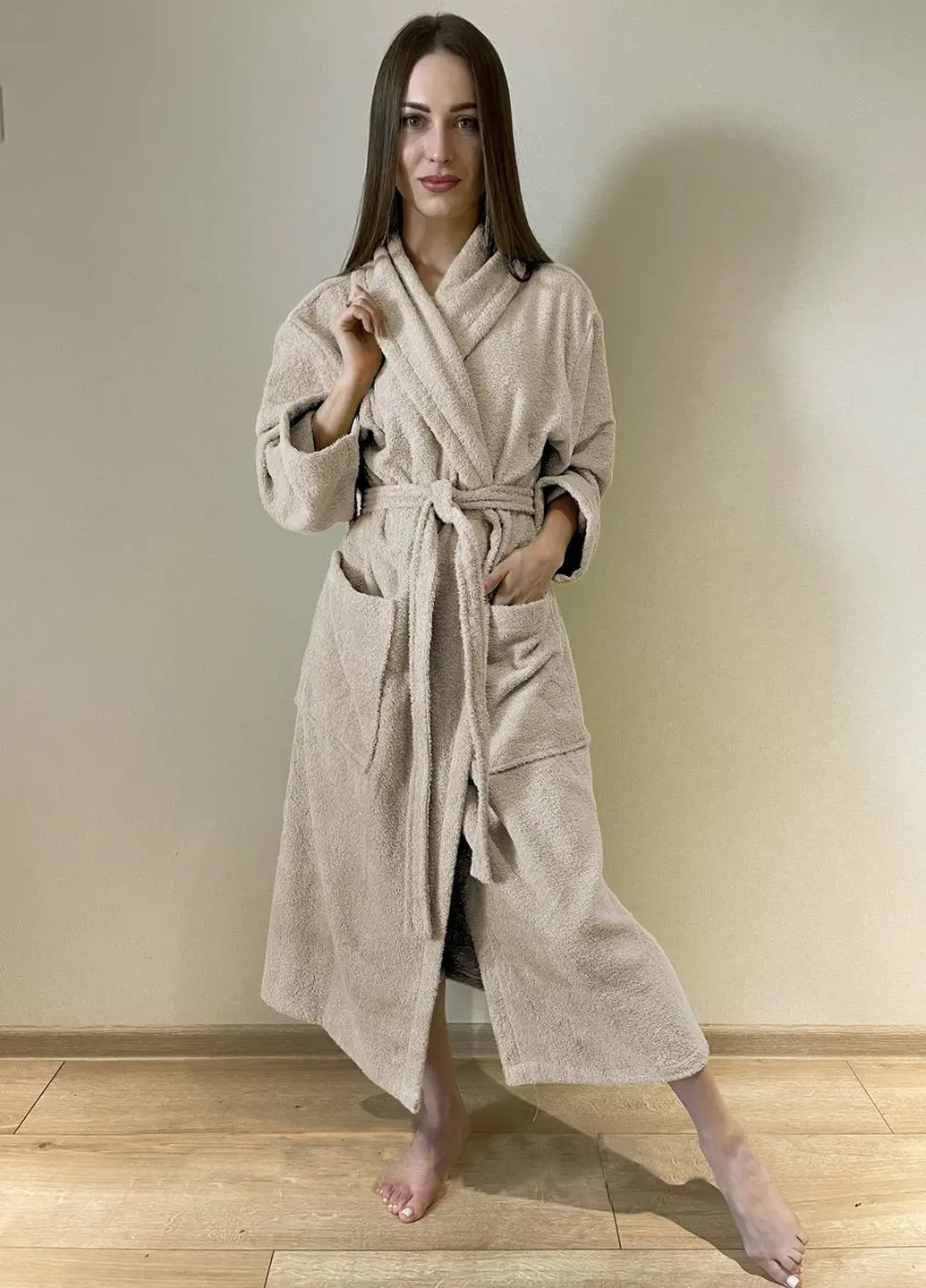 Халат жіночий махровий, розмір XL 54-56 Vishnya (322034811)