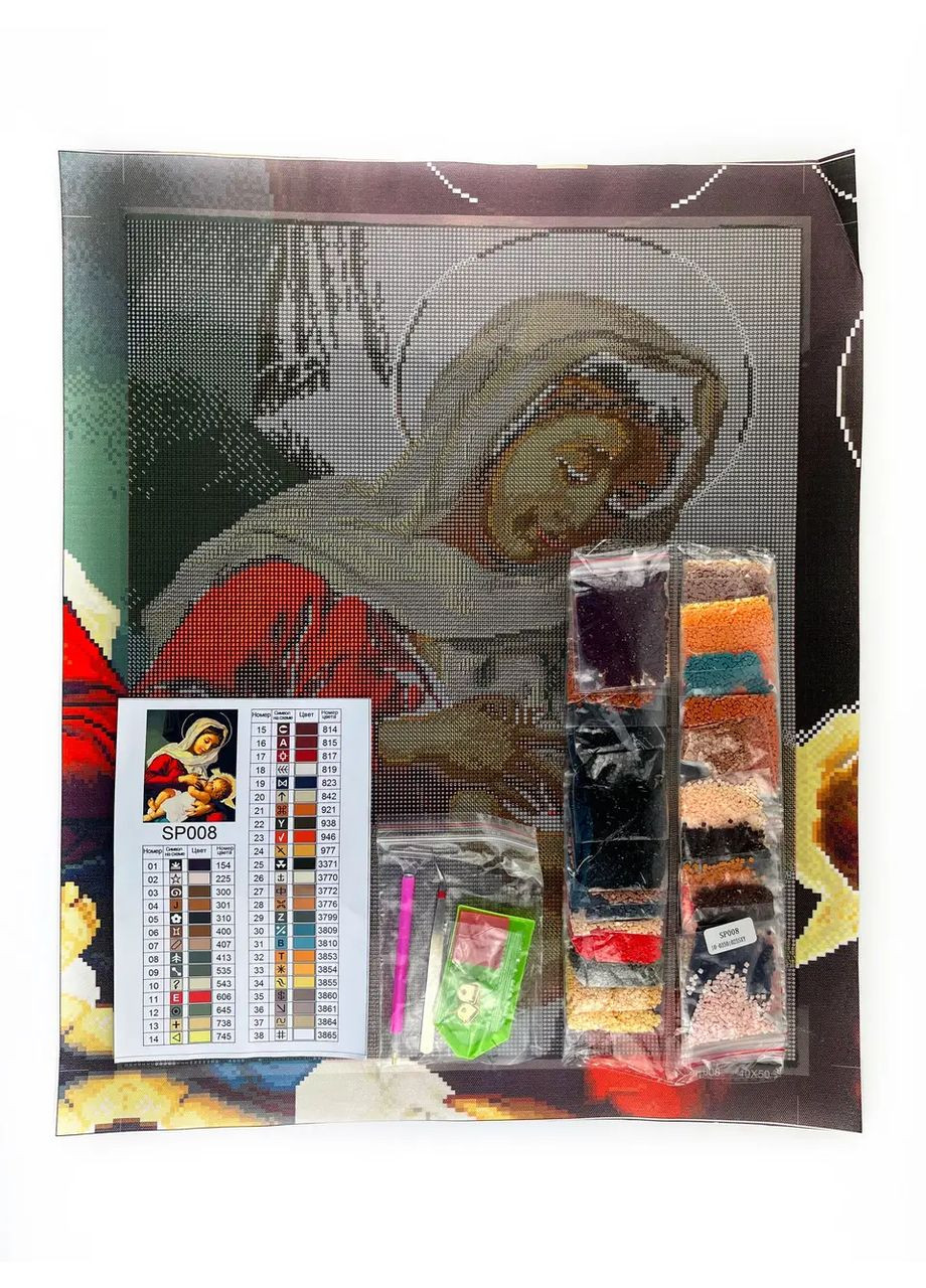 Алмазна мозаїка Ікона Годувальниця SP008 ColorArt (285719797)