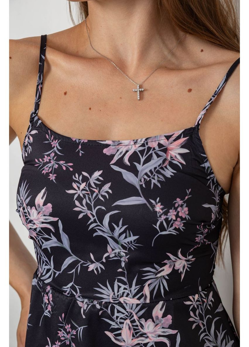 Черное сарафан с принтом,, 129r1056 Ager