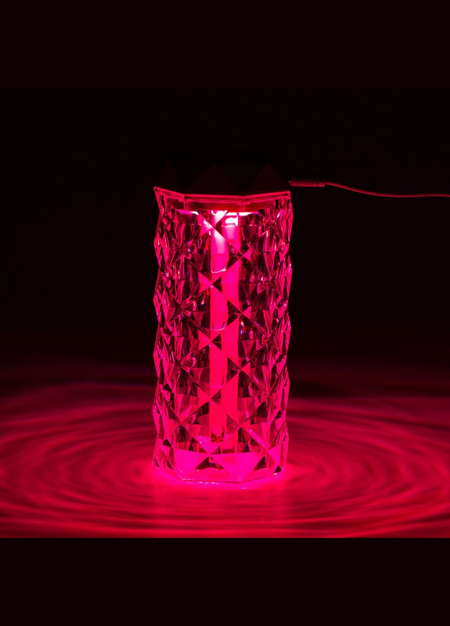 Увлажнитель воздуха с подсветкой Кристалл 400 мл Happy Life (315636752)