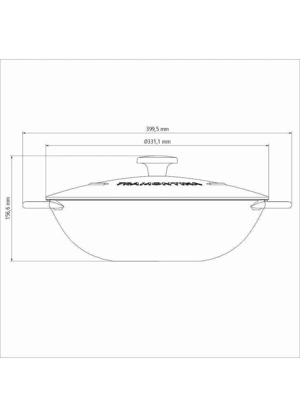 Сковорода ВОК Trento 5л (20806/032) Tramontina (372464711)