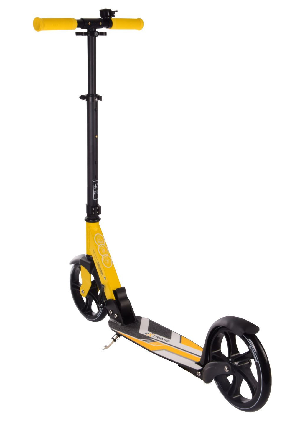 Самокат городской 2-х колёс. SK204 ЖЕЛТЫЙ колеса 200 мм PU, алюминий Країна іграшок (292709033)