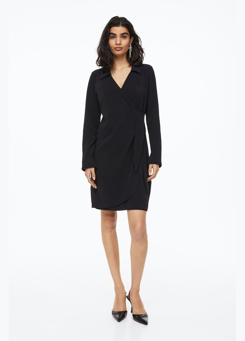 Чорна повсякденний сукня для годуючих H&M однотонна