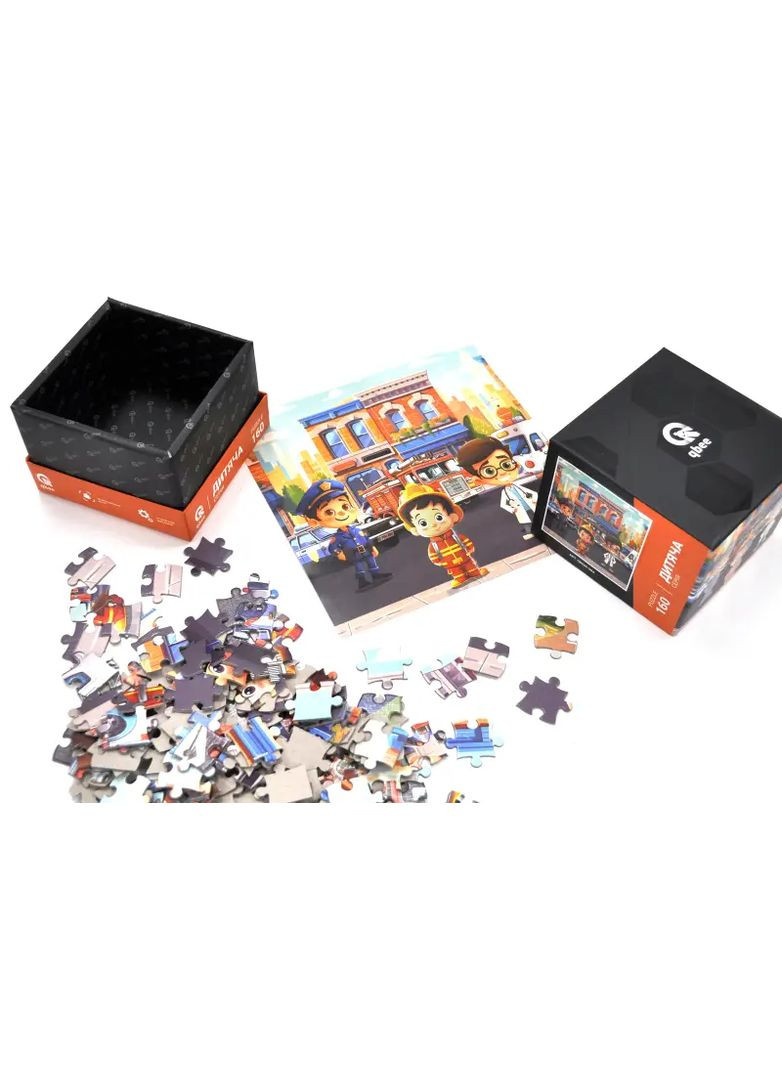 Настольная игра пазл Суперпрофессии картон 160 эл. 12x12x12 QB500-004 qbee Паз1604 (370653740)