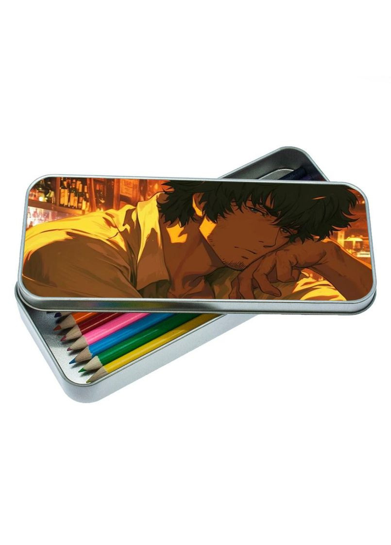 Органайзер для канцелярського приладдя металевий, кейс для дрібниць Ковбой Бібол #001 7*18 см Silver No Brand (309160651)