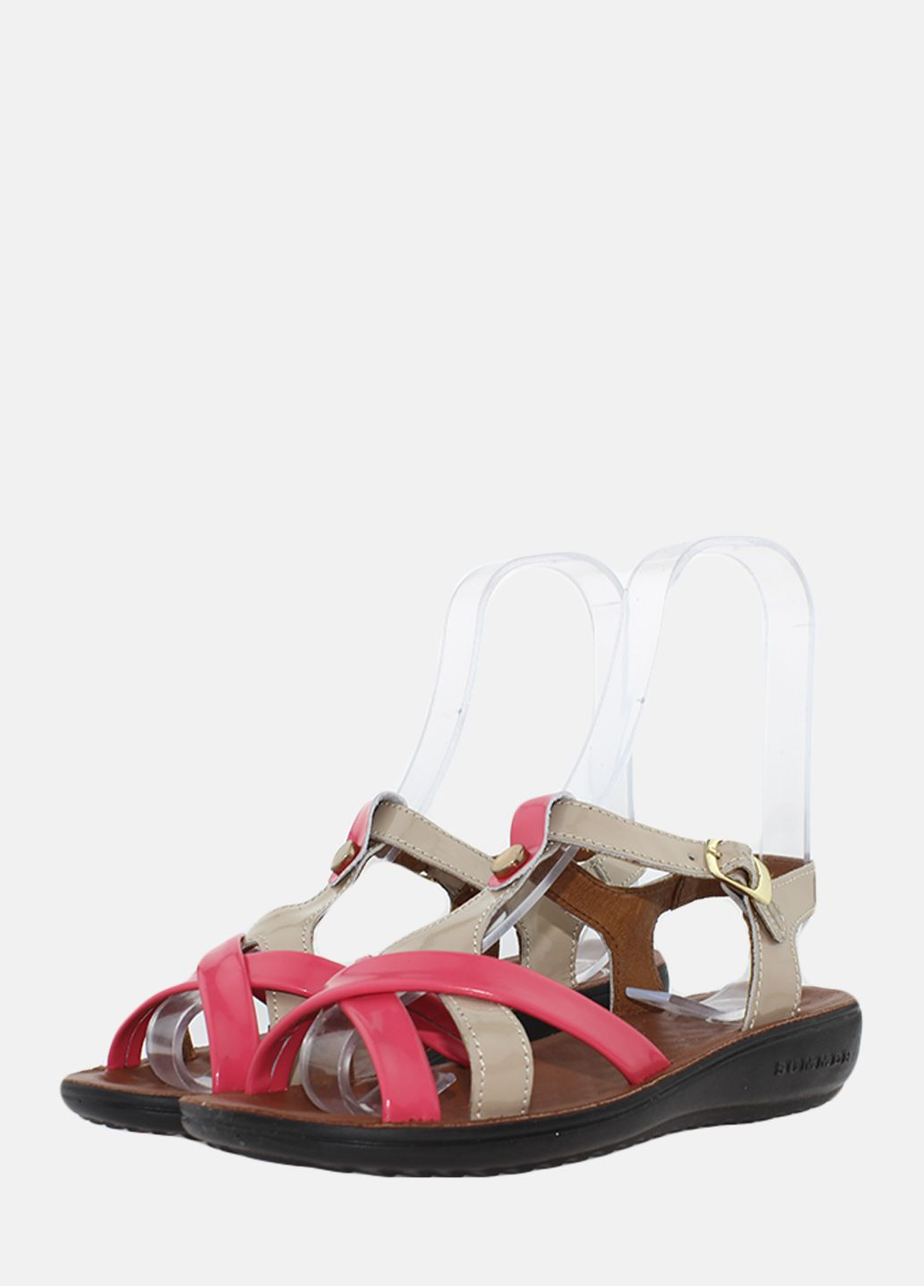 Розовые босоножки rt414-05-23 розовый-бежевый tibet