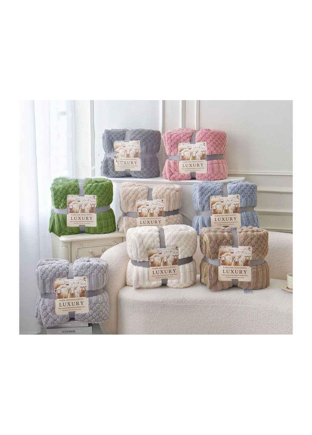 Плед 200*220 на овчине арт.003-6-200 ТМ COLORFULHOME Colorful Home (362695134)