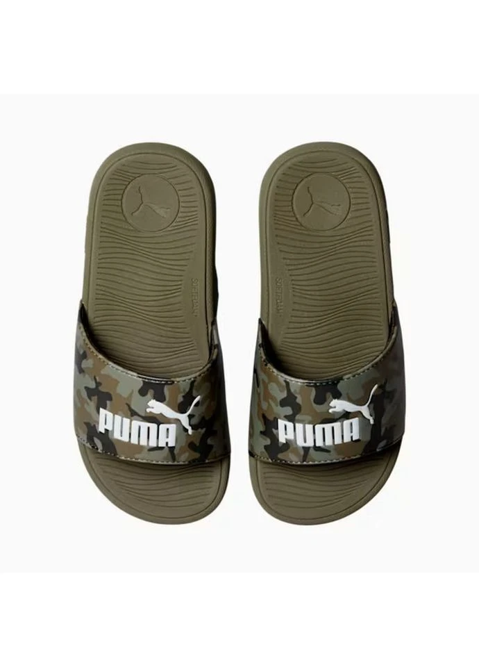 Хаки тапочки cool cat 2.0 camo/green Puma