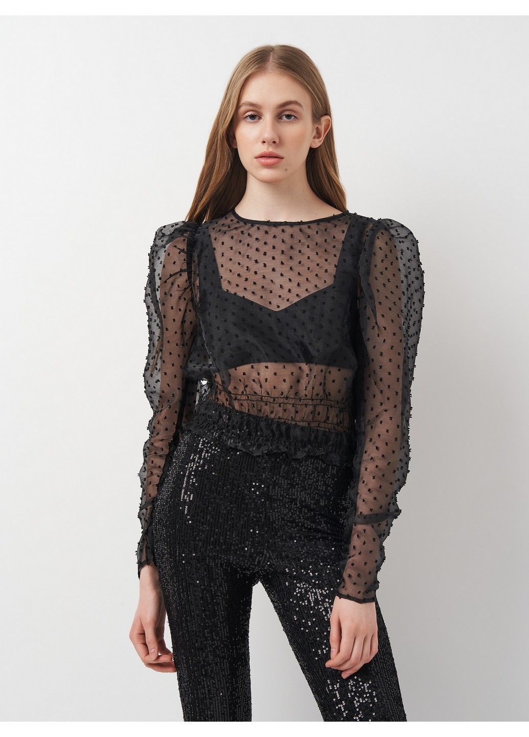 Чёрная блуза H&M