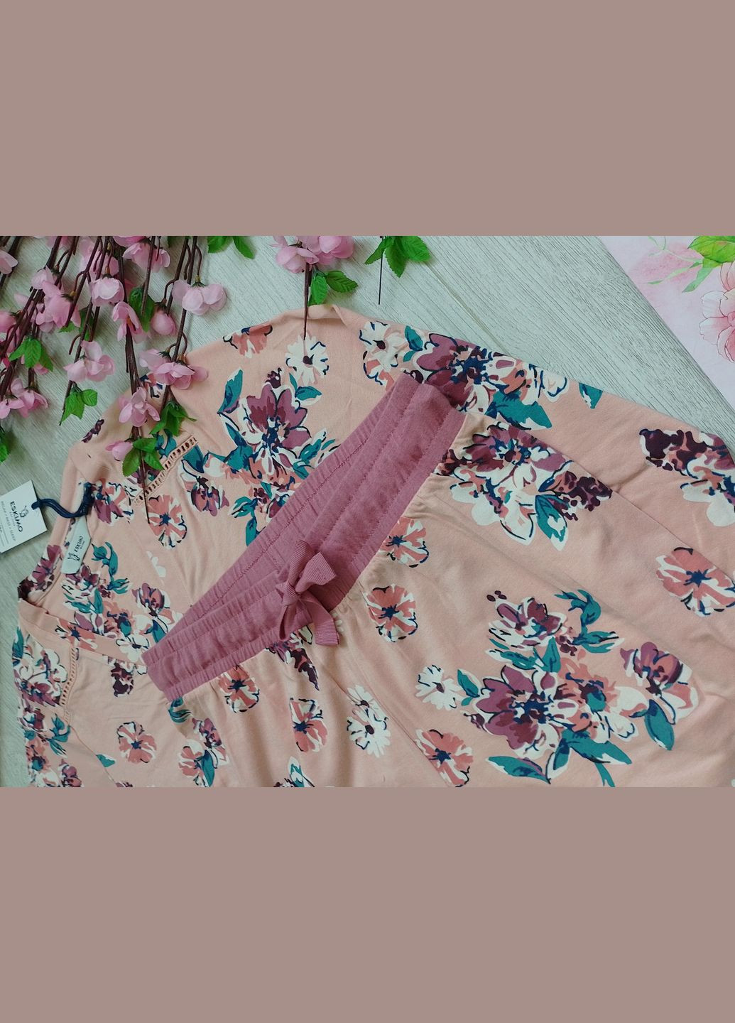 Рожева жіночій домашній костюм, піжама бельгійського бренду Eskimo