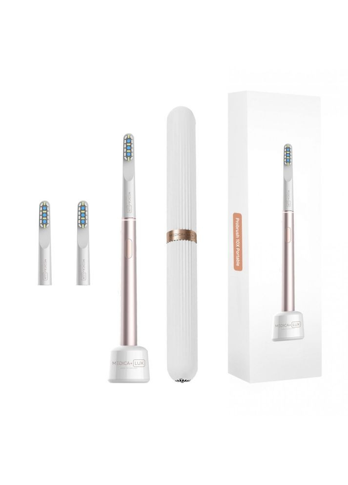 Звуковая зубная щетка LUX Probrush 10X PORTABLE Rose Gold гарантия 1 год Medica+ (296718738)