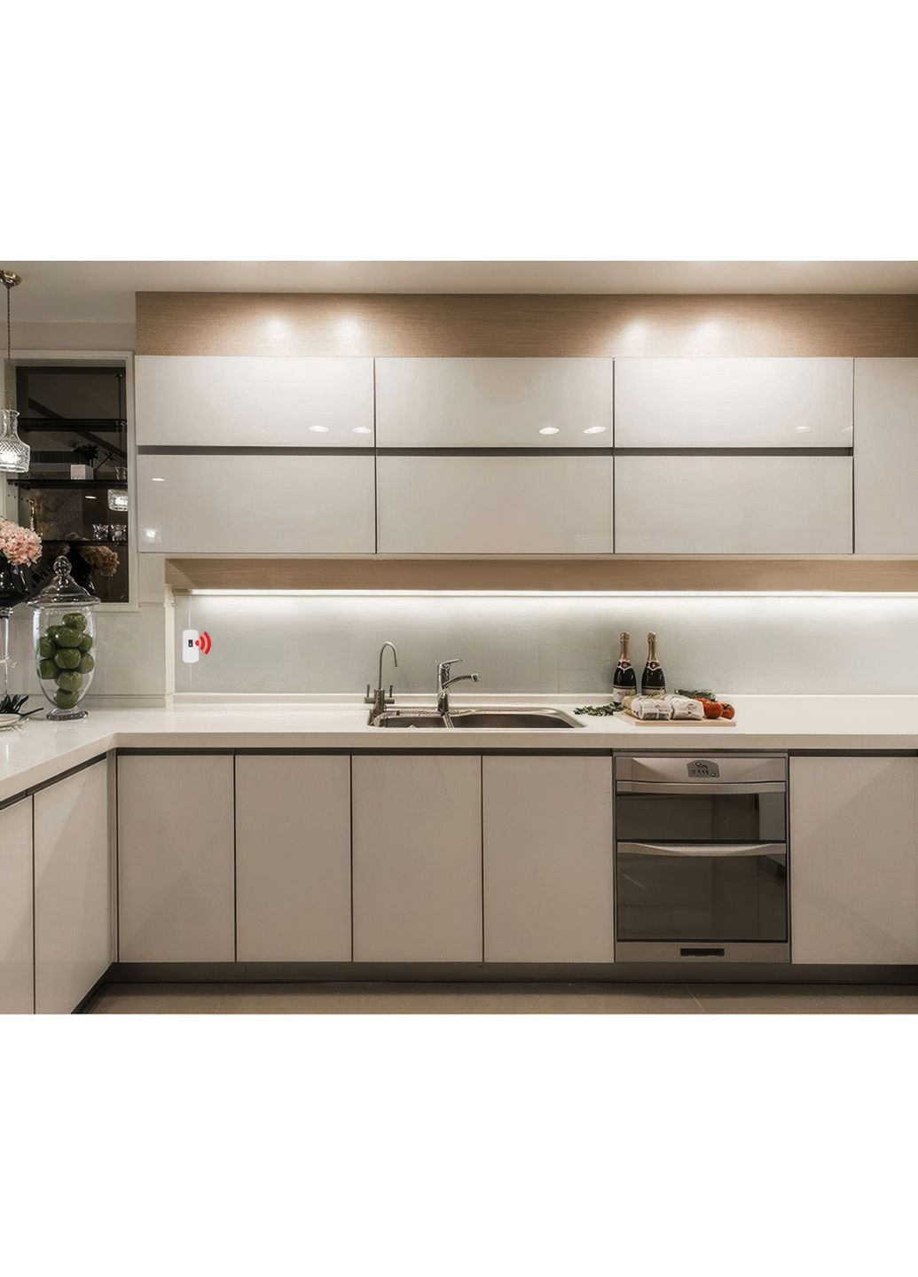 LED лента с USB питанием от павербанка и бесконтактным выключателем для кухни или рабочего места Rex (369656358)