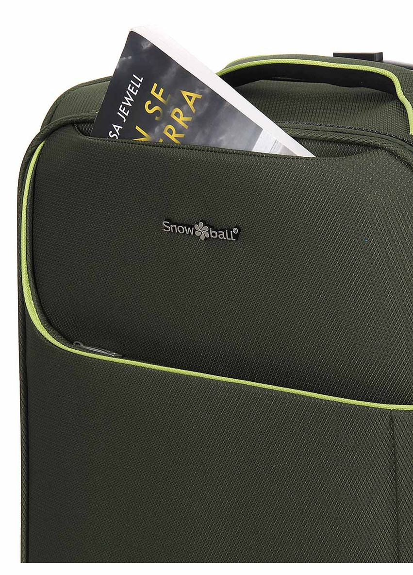 Чемодан маленький S тканевый 22204 58×36×22см 35+9см Хаки Snowball (297642922)
